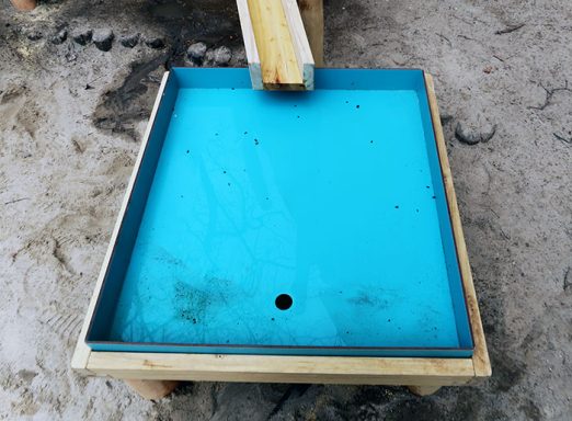 Wasserspielplatz aus Robinie