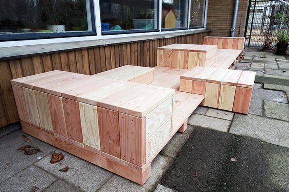 Podestlandschaft aus Douglasie