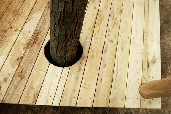 Wasserspielplatz aus Robinie